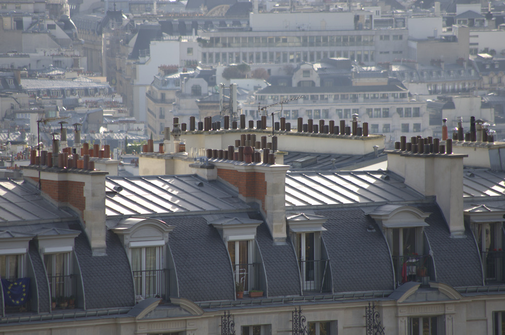 Photo des toits de Paris prise depuis Montmartre
