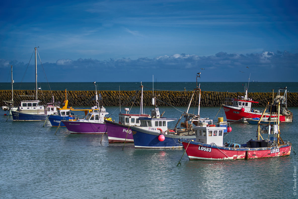 Petit port de pêche anglais dans la Manche
