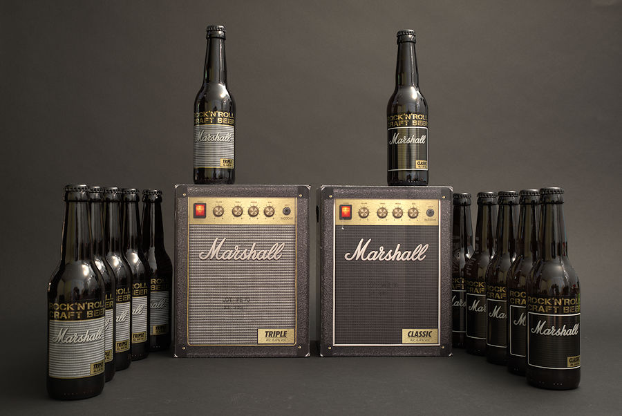 Campagne publicitaire pour présenter la bière Marshall et son emballage